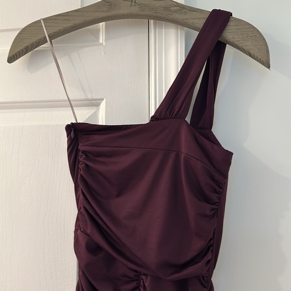 Forever 21 Dark Purple Stretchable One Shoulder Dress - Picture 6 of 10